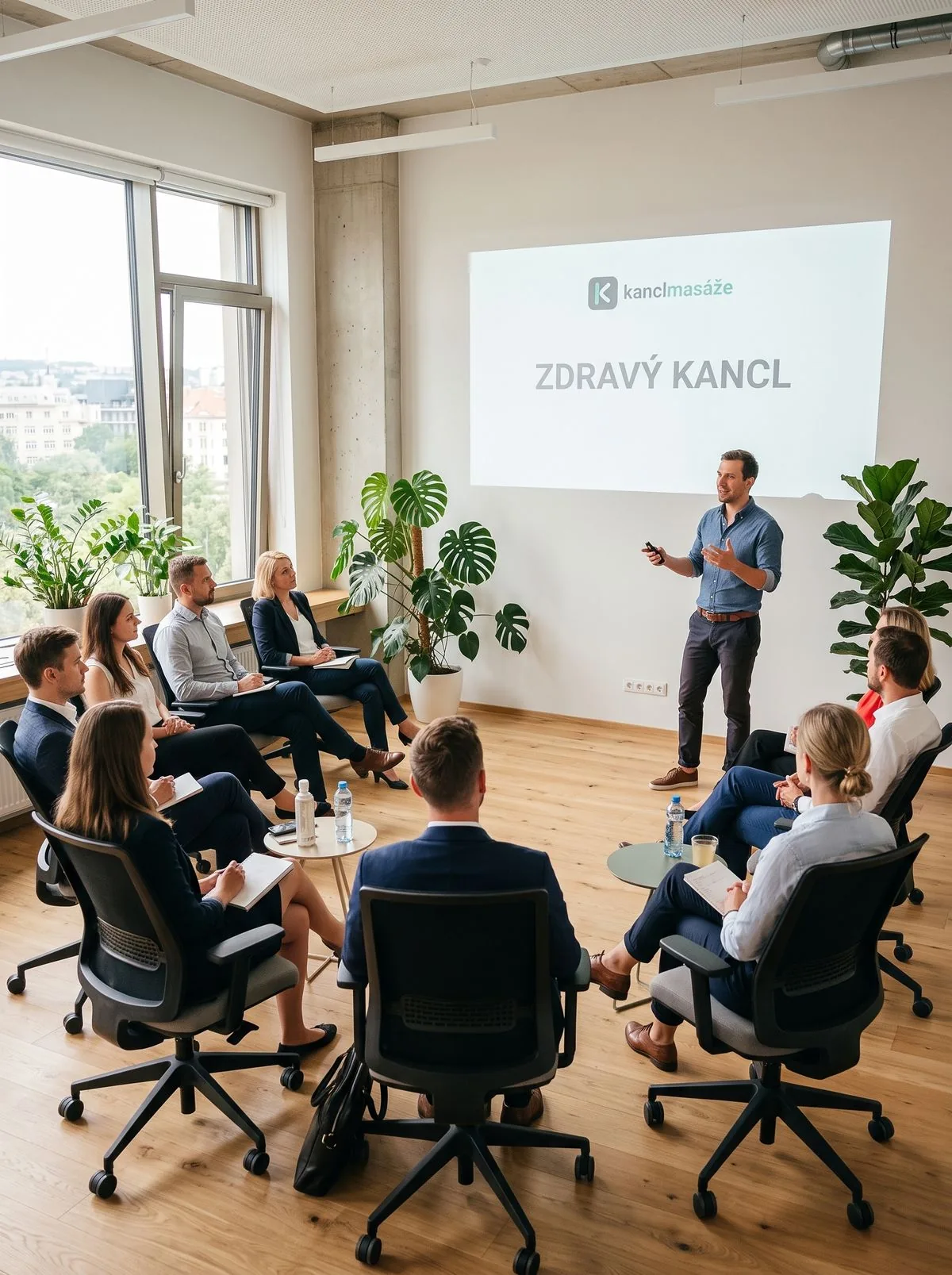 Workshop Zdravý kancl — přednáška fyzioterapeuta pro zaměstnance